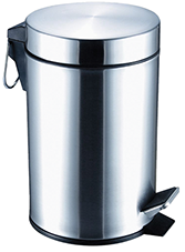 EST-012 Poubelle inox, pédale acier - 5L